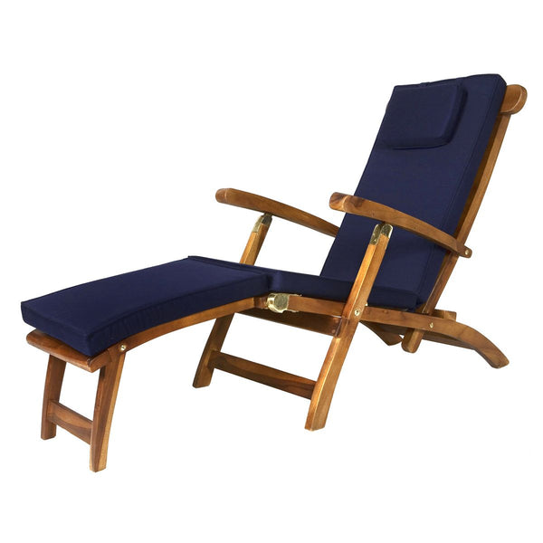 5 Position Steamer Lounge Chair in Teak Wood