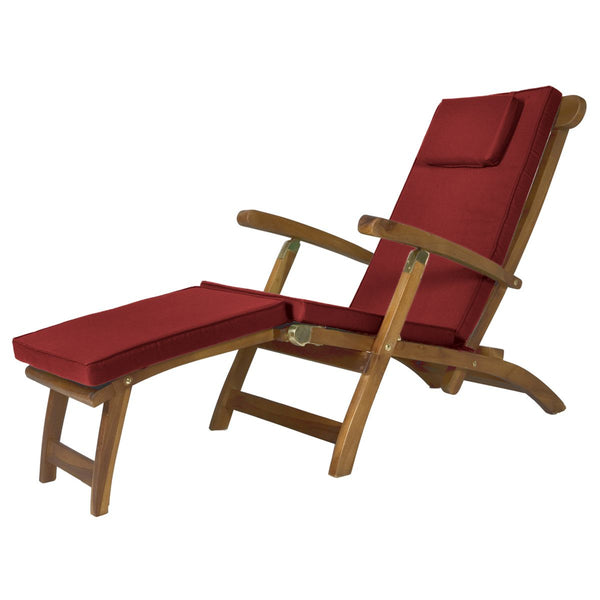 5 Position Steamer Lounge Chair in Teak Wood