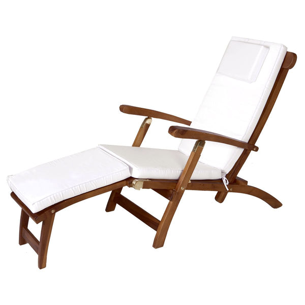 5 Position Steamer Lounge Chair in Teak Wood