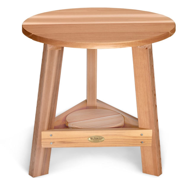 Small Tripod Three Leg Table in Cedar