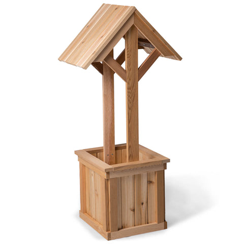 Wishing Well Planter Box 4 FT Cedar Wood