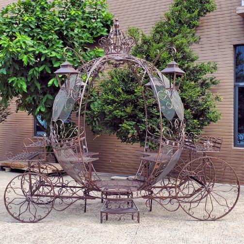 Large Round Cinderella Carriage "The Luciana"