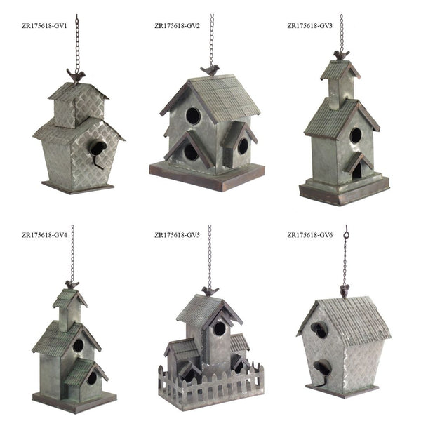 Hanging Galvanized Metal Bird Houses for Sale | Unique Decorative Custom