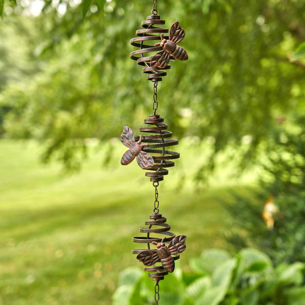 6 ft Long Bronze Iron Hanging Rain Chains | Choose from 12 Designs!