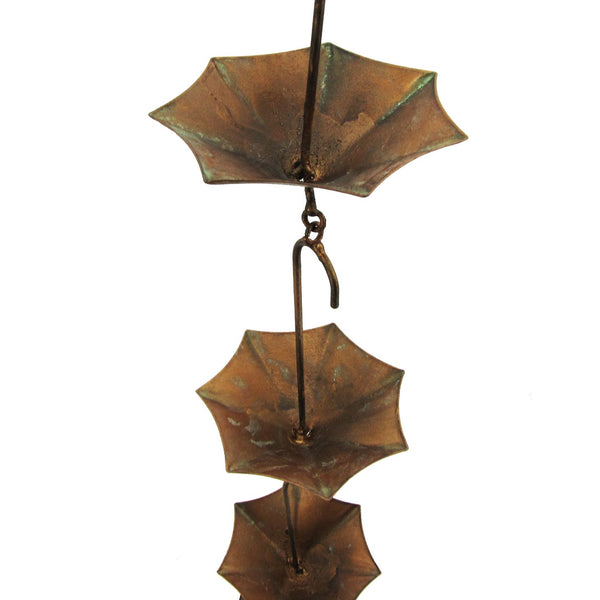 6 ft Long Bronze Iron Hanging Rain Chains | Choose from 12 Designs!