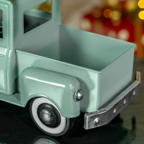 Retro Iron Christmas Old Style Truck with Tree | 6 Color Choices
