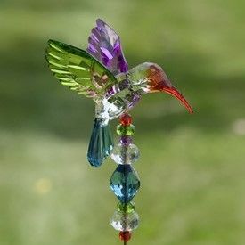 Tall Five Tone Acrylic Pot Stakes in 6 Assorted Colors