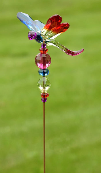 Tall Five Tone Acrylic Pot Stakes in 6 Assorted Colors