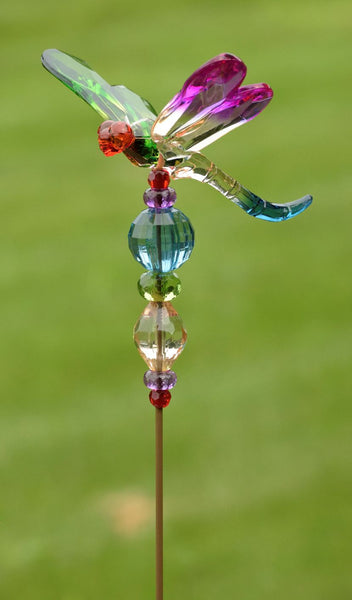 Tall Five Tone Acrylic Pot Stakes in 6 Assorted Colors