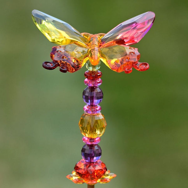 Tall Five Tone Acrylic Pot Stakes in 6 Assorted Colors