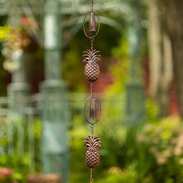 6 ft Long Bronze Iron Hanging Rain Chains | Choose from 12 Designs!