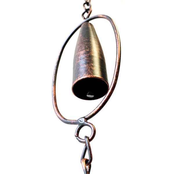 6 ft Long Bronze Iron Hanging Rain Chains | Choose from 12 Designs!