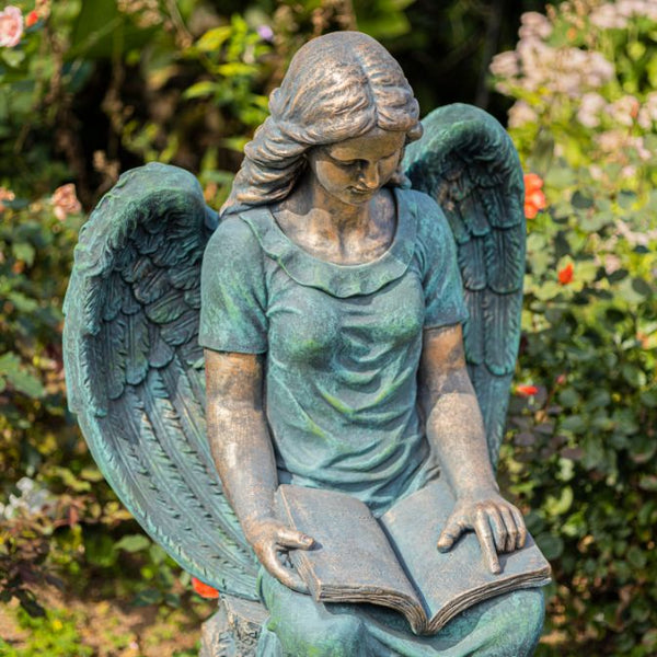 Tall Magnesium Angel Statues in Antique Bronze and Grey | 8 Designs!