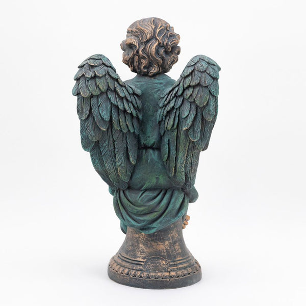 Tall Magnesium Angel Statues in Antique Bronze and Grey | 8 Designs!