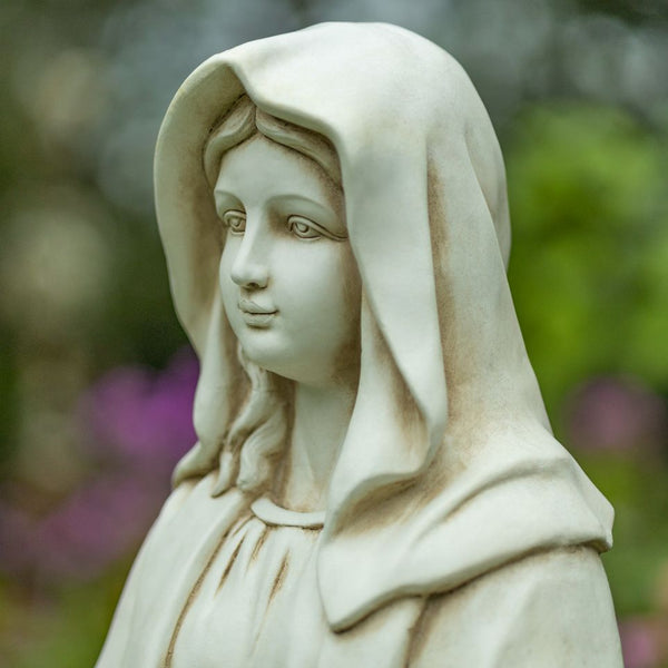 Virgin Mary Christian Catholic Garden Statue Figurine Open Arms | 3 Ft Tall Metal