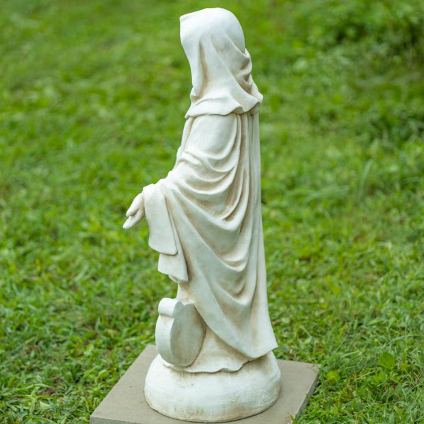 Virgin Mary Christian Catholic Garden Statue Figurine Open Arms | 3 Ft Tall Metal