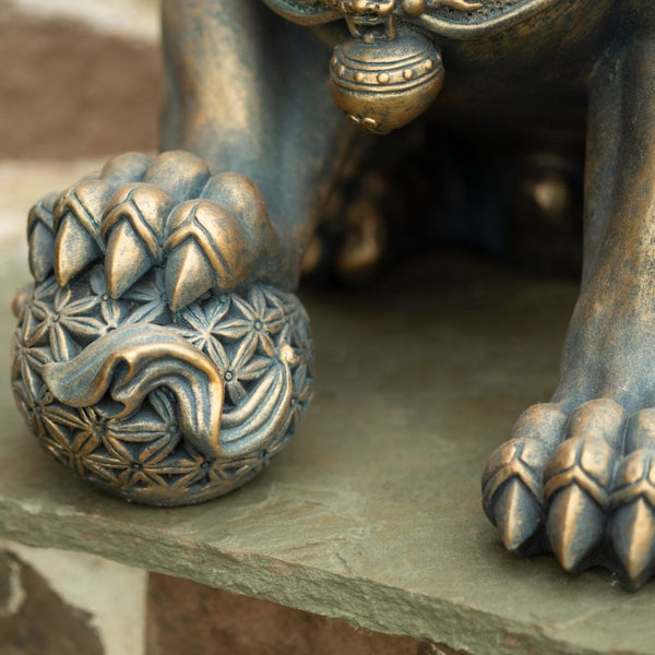 Set of 2 Lion Sentry Door Guard Statues