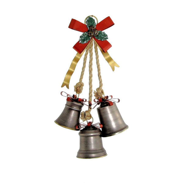 Set of 6 Hanging Galvanized Stars, Snowflakes, Christmas Bells