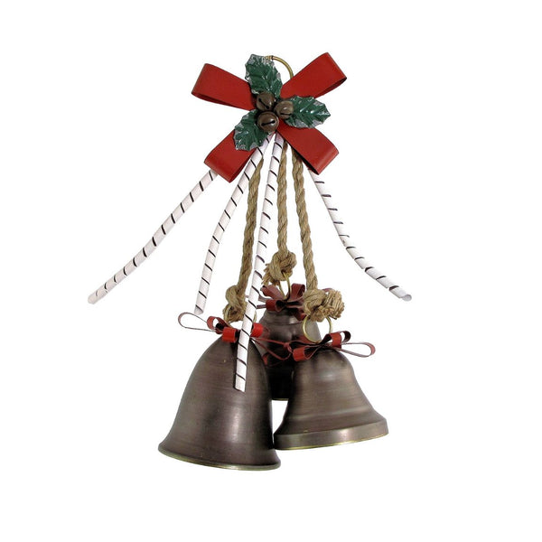 Set of 6 Hanging Galvanized Stars, Snowflakes, Christmas Bells