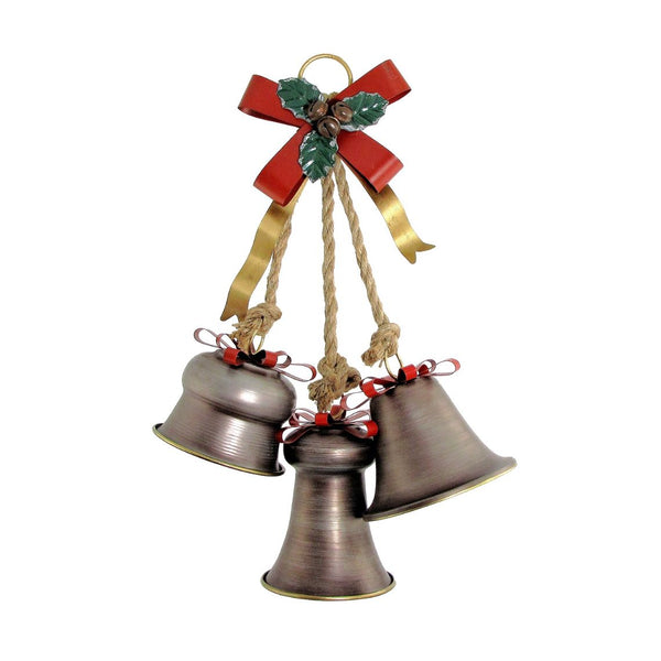 Set of 6 Hanging Galvanized Stars, Snowflakes, Christmas Bells