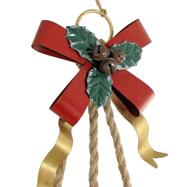 Set of 6 Hanging Galvanized Stars, Snowflakes, Christmas Bells