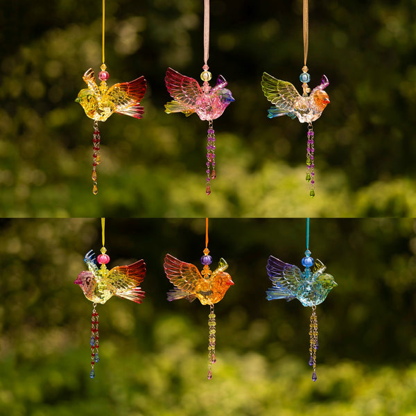 Hanging Acrylic Bird Chain & Ornaments | Over 20 Designs!