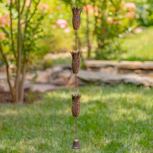 6 ft Long Bronze Iron Hanging Rain Chains | Choose from 12 Designs!