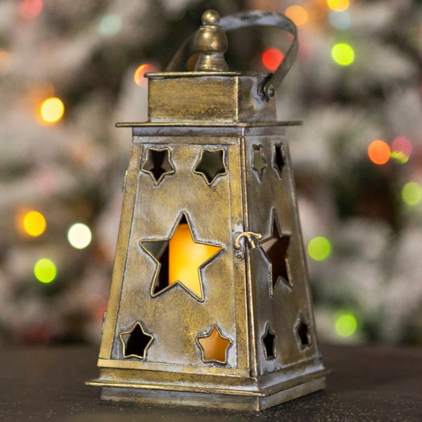 Candle Holder Lanterns Detailed Ornate Iron | Gold Silver White