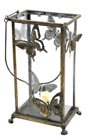 Candle Holder Lanterns Detailed Ornate Iron | Gold Silver White