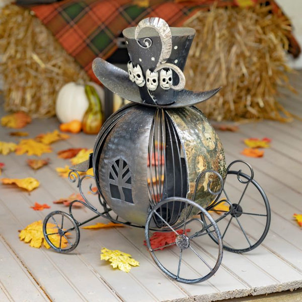 Victorian Style Ball Carriage Halloween Candle Holder