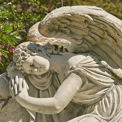 Tall Magnesium Angel Statues in Antique Bronze and Grey | 8 Designs!