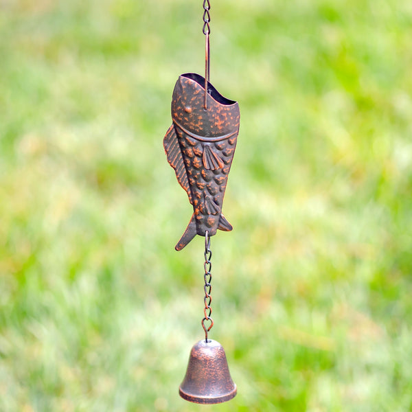 6 ft Long Bronze Iron Hanging Rain Chains | Choose from 12 Designs!