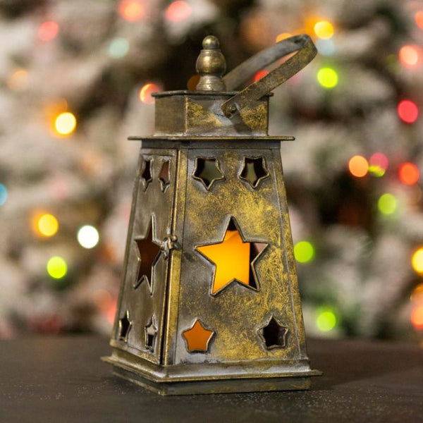 Candle Holder Lanterns Detailed Ornate Iron | Gold Silver White