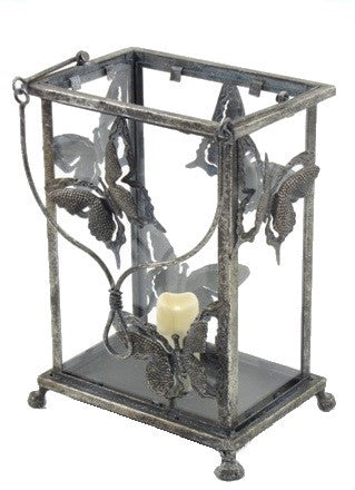 Candle Holder Lanterns Detailed Ornate Iron | Gold Silver White