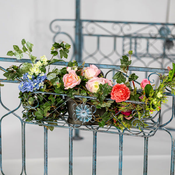 Long Metal Gazebo Arch Walkway with Planters