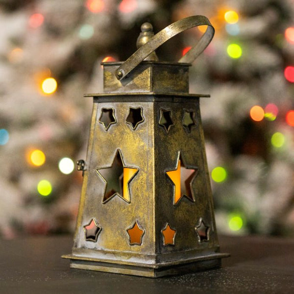 Candle Holder Lanterns Detailed Ornate Iron | Gold Silver White