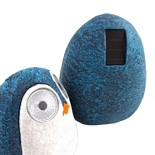 Set of 3 Solar "Rock" Penguins with Light Up Eyes