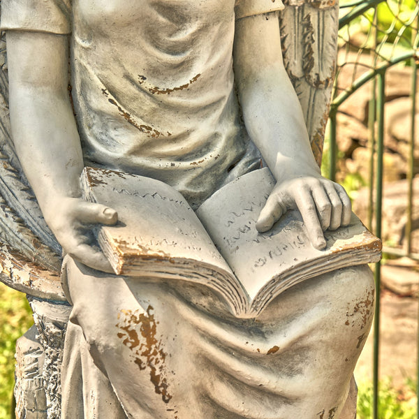 Tall Magnesium Angel Statues in Antique Bronze and Grey | 8 Designs!