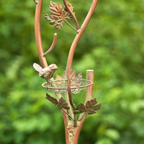 Antique Copper Teapot Kettle Watering Can Birdhouse Garden Stakes | 5 Designs!