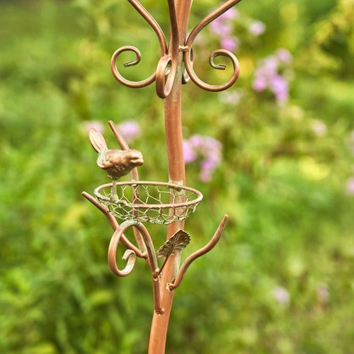 Antique Copper Teapot Kettle Watering Can Birdhouse Garden Stakes | 5 Designs!