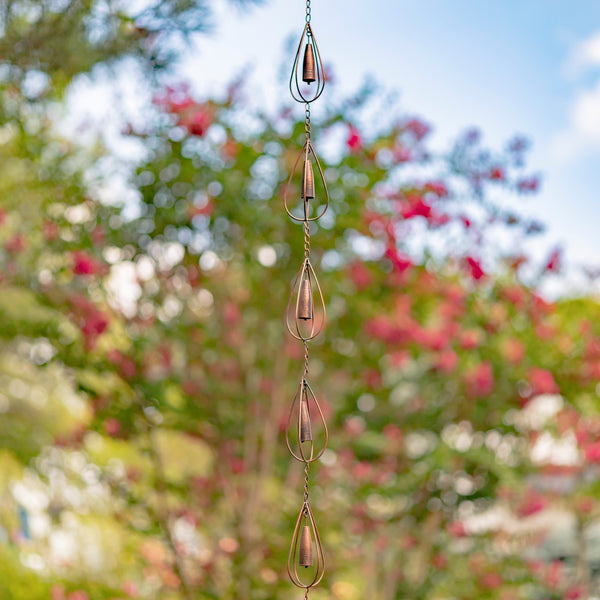 6 ft Long Bronze Iron Hanging Rain Chains | Choose from 12 Designs!