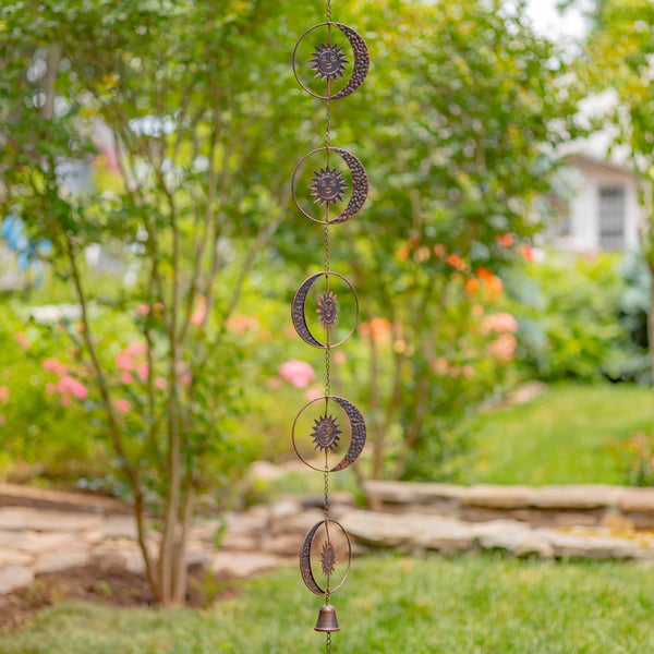 6 ft Long Bronze Iron Hanging Rain Chains | Choose from 12 Designs!