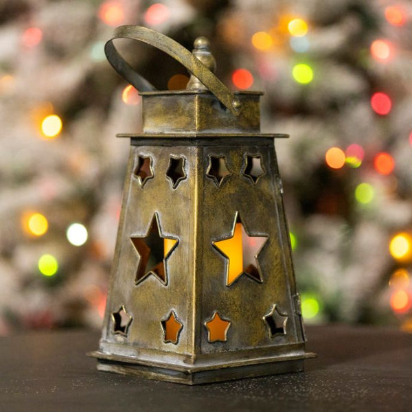 Candle Holder Lanterns Detailed Ornate Iron | Gold Silver White