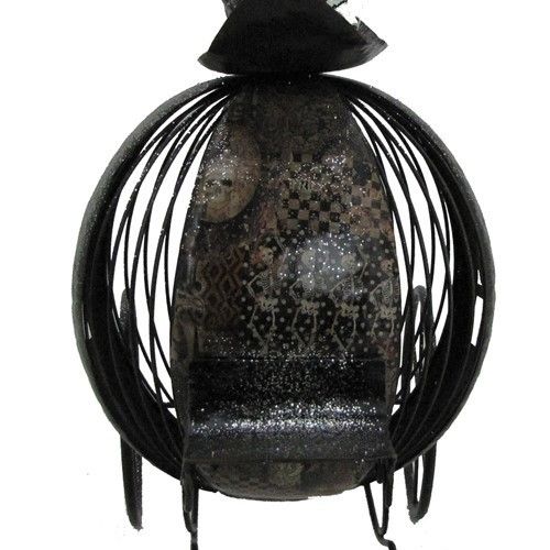 Victorian Style Ball Carriage Halloween Candle Holder