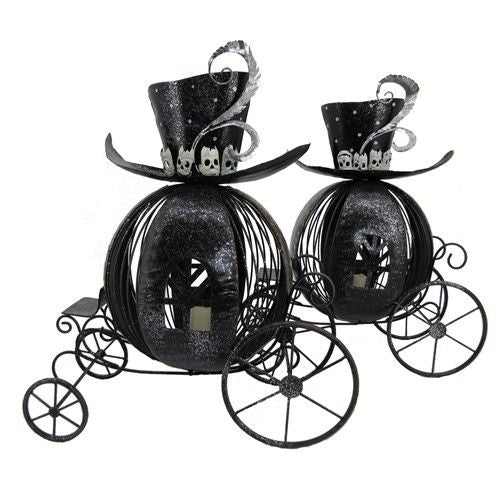 Victorian Style Ball Carriage Halloween Candle Holder