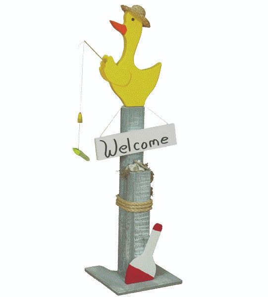 Pier Posts Beach Fishing Bird Sea Lake House Theme Decor