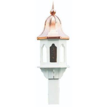 Copper Roof Bird House Feeders