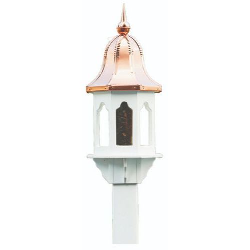 Copper Roof Bird House Feeders