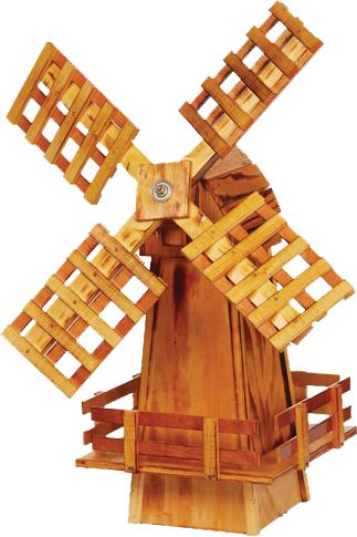 Customized Wood and Poly HDPE Windmills